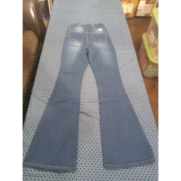 WAIST 29 IN, SIZE 9 CTP FLARE JEANS STRETCH DENIM BLUE  9-1 CTP1206,  JEANS - Picture 11 of 12